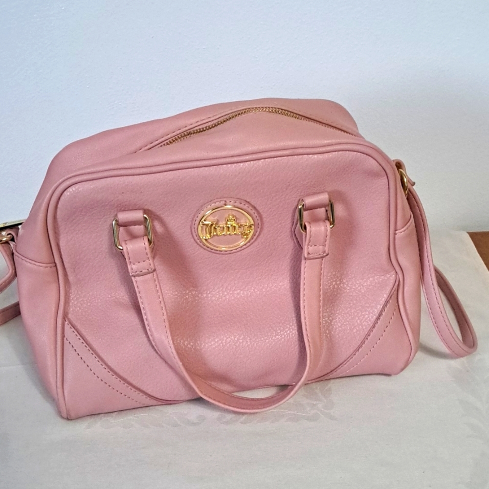 Juicy Couture Handbag Pink Medium Sized Convertible Strap Purse.